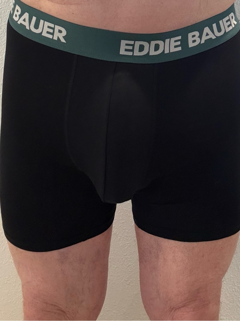 Eddie Bauer Black Boxer Briefs with Teal Waistband